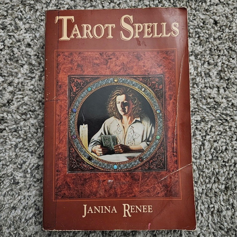 Vintage Llewellyn Tarot Spells Book Janina Renee Occult Magic Witchy Divination